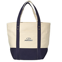 SEASIDE ZIPPERED COTTON TOTE
