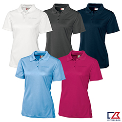 LADIES CUTTER & BUCK ICE PIQUE POLO